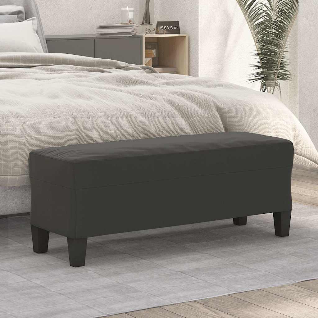 Vidaxl bankje 100x35x41 cm microvezelstof donkergrijs