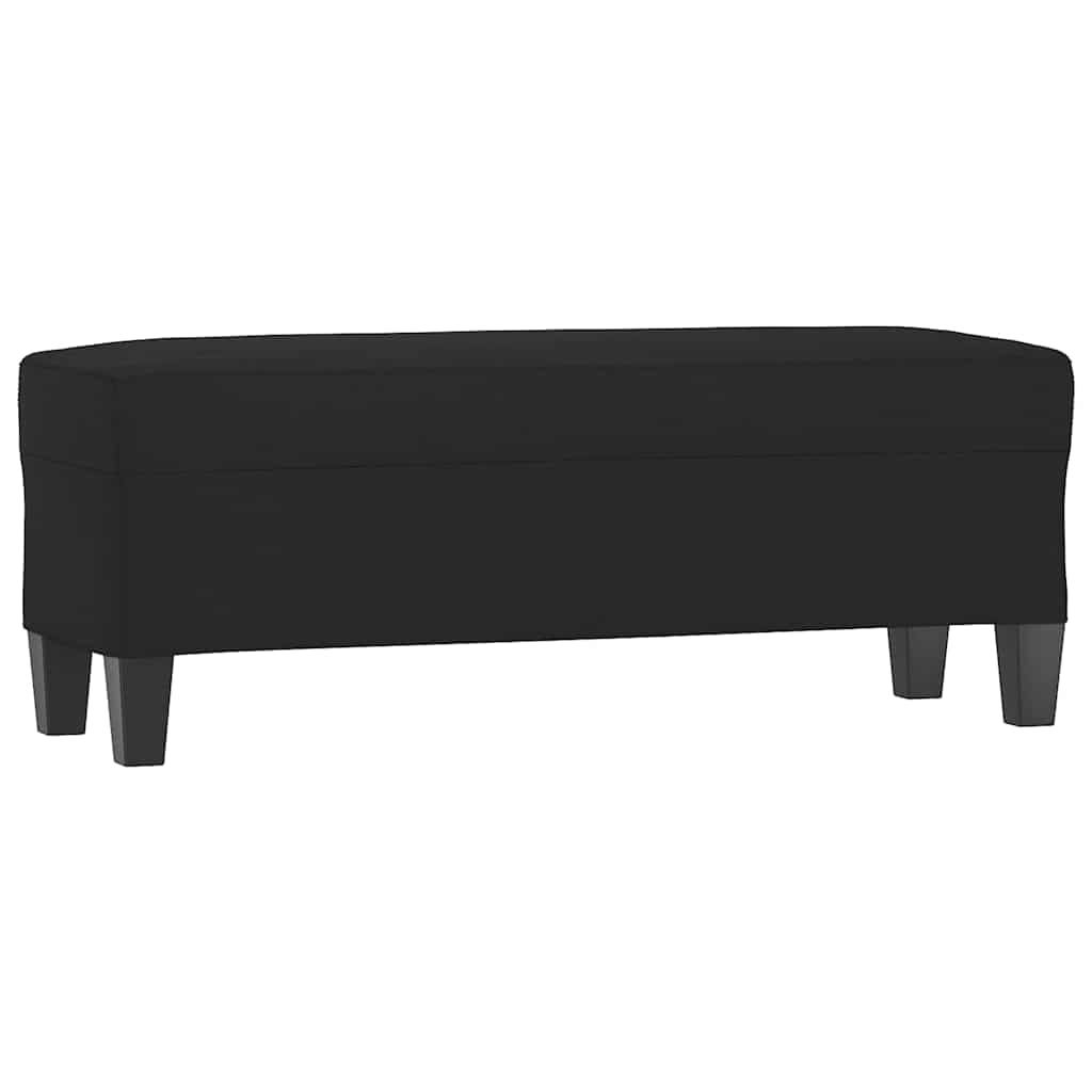 Vidaxl bankje 100x35x41 cm microvezelstof zwart