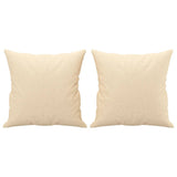 VIDAXL Dekorative Kissen 2 PCs 40x40 cm Stoffcreme -Colored