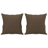 Vidaxl Dekorative Kissen 2 ST 40x40 cm Stoffbraun