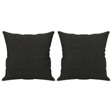 Vidaxl Dekorative Kissen 2 ST 40x40 cm Stoff schwarz