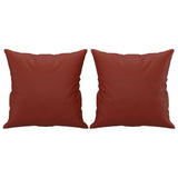 Vidaxl Dekorative Kissen 2 ST 40x40 cm Künstlicher Lederwein rot