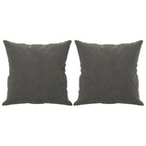 Vidaxl Dekorative Kissen 2 ST 40x40 cm Samt dunkelgrau