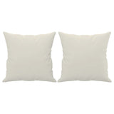 Vidaxl Dekorative Kissen 2 ST 40x40 cm Samtcreme farbig
