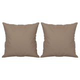 Vidaxl Dekorative Kissen 2 PCs 40x40 cm Mikrofasergewebe Taupe