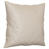 VIDAXL Dekorative Kissen 2 PCs 40x40 cm Mikrofaser -Stoffcreme -Colored