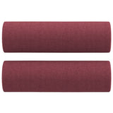 Vidaxl Coussins décoratifs 2 ST 15x50 cm Vin de tissu rouge