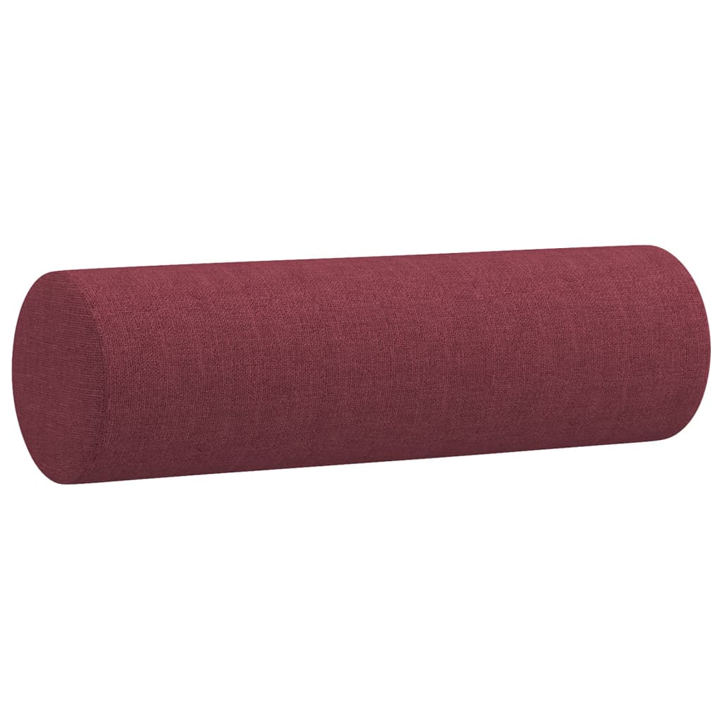 Vidaxl Coussins décoratifs 2 ST 15x50 cm Vin de tissu rouge