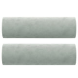 Vidaxl Dekorative Kissen 2 ST 15x50 cm Samt hellgrau