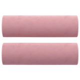Vidaxl Dekorative Kissen 2 ST 15x50 cm Samt rosa