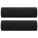 Vidaxl Dekorative Kissen 2 ST 15x50 cm Samt Schwarz