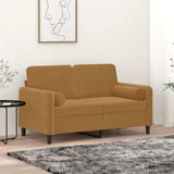Vidaxl Dekorative Kissen 2 ST 15x50 cm Samtbraun