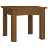 Vidaxl salontafel 35x35x30 cm massief grenenhout honingbruin