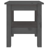Vidaxl salontafel 35x35x40 cm massief grenenhout grijs
