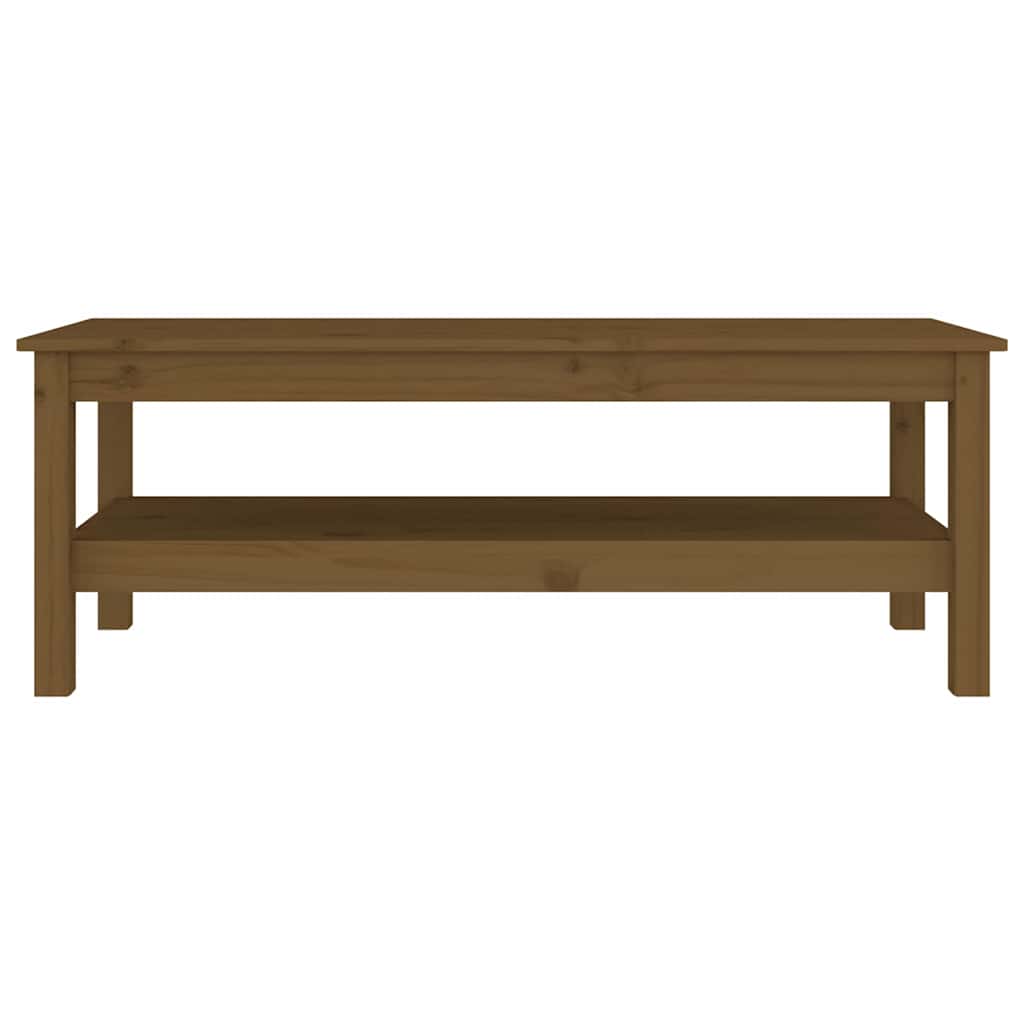 Vidaxl salontafel 110x50x40 cm massief grenenhout honingbruin