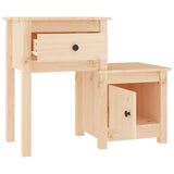 Vidaxl nachtkastje 79,5x38x65,5 cm massief grenenhout