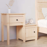 Vidaxl nachtkastje 79,5x38x65,5 cm massief grenenhout