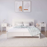 Vidaxl nachtkastjes 2 st 79,5x38x65,5 cm massief grenenhout wit