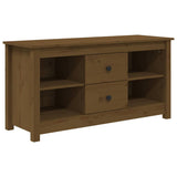 Vidaxl tv-meubel 103x36,5x52 cm massief grenenhout honingbruin