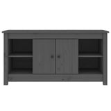 Vidaxl tv-meubel 103x36,5x52 cm massief grenenhout grijs