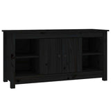 Vidaxl tv-meubel 103x36,5x52 cm massief grenenhout zwart