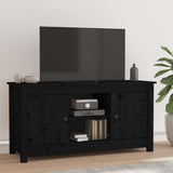 Vidaxl tv-meubel 103x36,5x52 cm massief grenenhout zwart