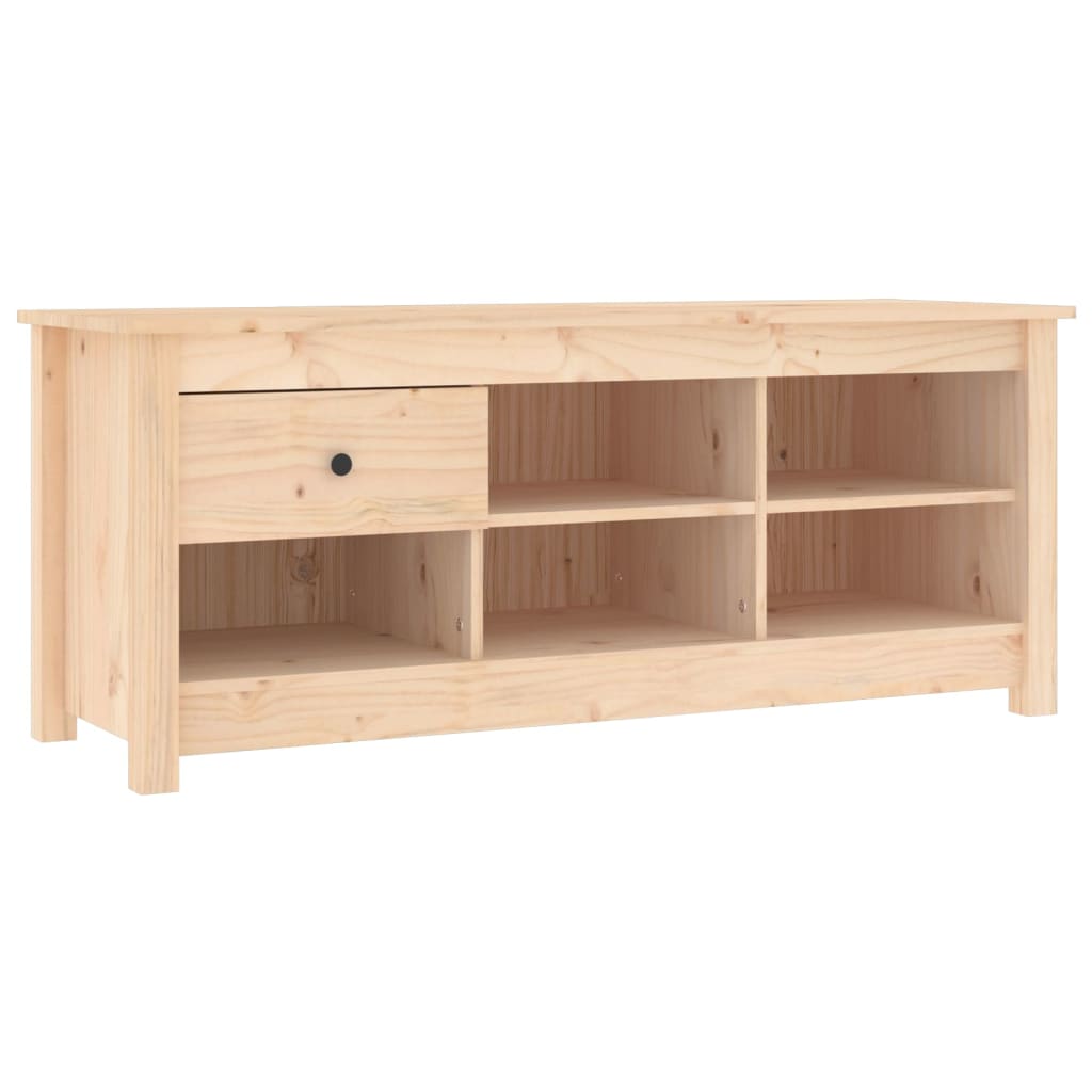 Vidaxl -Schuhschrank 110x38x45,5 cm Festkiefer