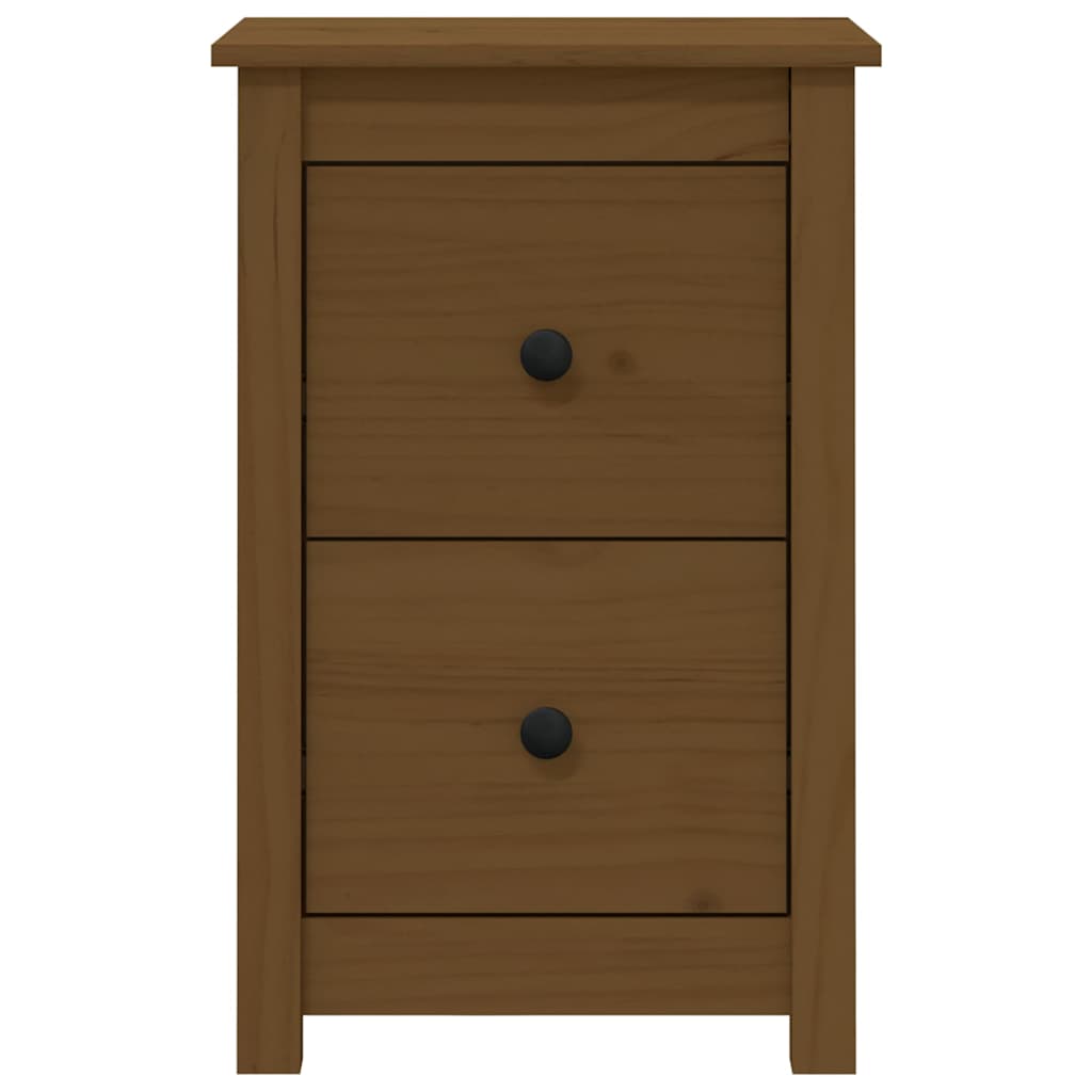 Vidaxl nachtkastje 40x35x61,5 cm massief grenenhout honingbruin