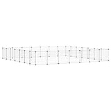 Vidaxl Haustiere Käfig mit Tür 28 Paneele 35x35 cm Stahl schwarz