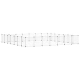 Vidaxl Haustiere Käfig mit Tür 28 Paneele 35x35 cm Stahl schwarz