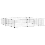 Vidaxl Haustiere Käfig mit Tür 20 Paneele 35x35 cm Stahl Schwarz