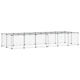 Vidaxl Haustiere Käfig mit Tür 28 Paneele 35x35 cm Stahl schwarz