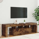 Vidaxl tv-meubel led-verlichting 140x36,5x40 cm gerookt eikenkleurig