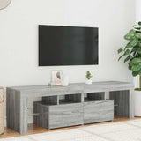 Vidaxl tv-meubel met led-verlichting 140x36,5x40 cm grijs sonoma eiken