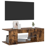Vidaxl tv-meubel met led-verlichting 90x39x30 cm gerookt eikenkleurig