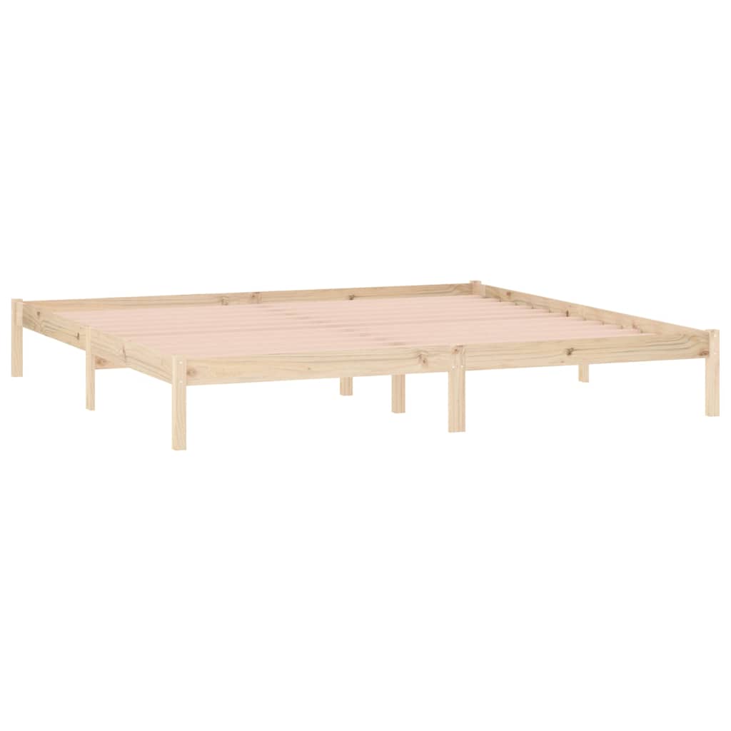 Vidaxl bedframe zonder matras massief grenenhout 193x203 cm kingsize