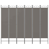 Vidaxl kamerscherm met 6 panelen 240x200 cm stof antracietkleurig