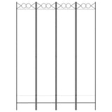 Vidaxl kamerscherm met 4 panelen 160x220 cm stof wit