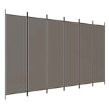 Vidaxl kamerscherm met 6 panelen 300x200 cm stof antracietkleurig