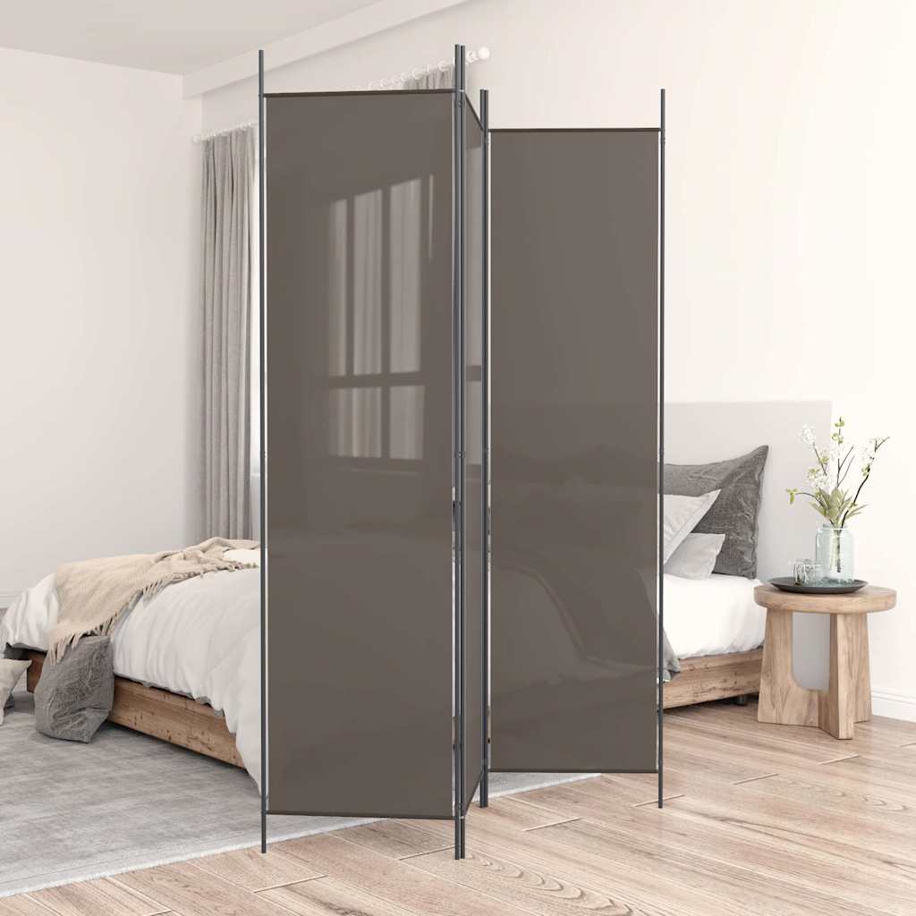 Vidaxl kamerscherm met 3 panelen 150x220 cm stof antracietkleurig