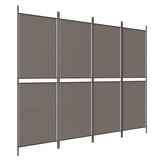 Vidaxl kamerscherm met 4 panelen 200x180 cm stof antracietkleurig