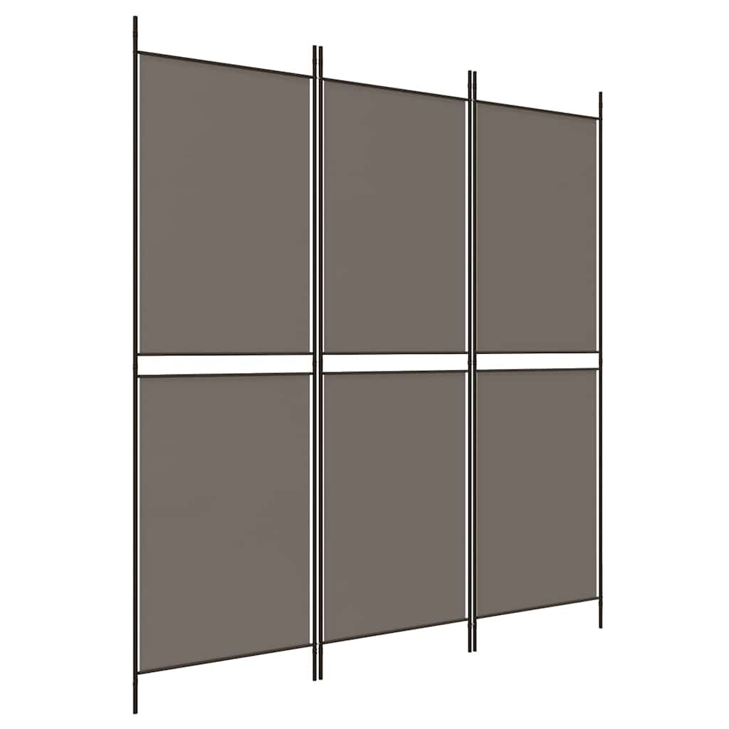 Vidaxl kamerscherm met 3 panelen 150x200 cm stof antracietkleurig