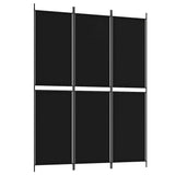 Vidaxl kamerscherm met 3 panelen 150x200 cm stof zwart