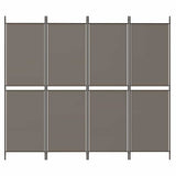 Vidaxl kamerscherm met 4 panelen 200x200 cm stof antracietkleurig