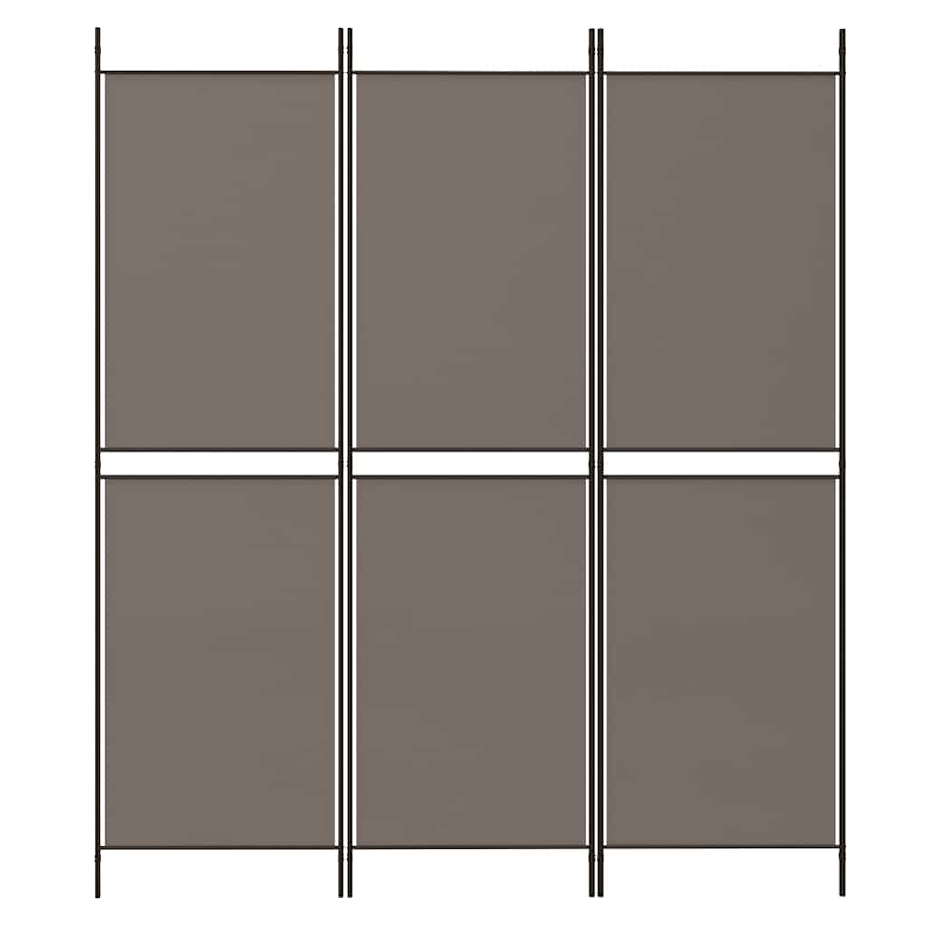 Vidaxl kamerscherm met 3 panelen 150x220 cm stof antracietkleurig