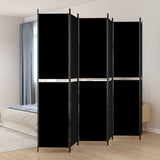 Vidaxl kamerscherm met 6 panelen 300x220 cm stof zwart