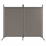 Vidaxl kamerscherm met 2 panelen 175x180 cm stof antracietkleurig