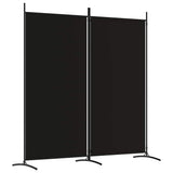Vidaxl kamerscherm met 2 panelen 175x180 cm stof zwart