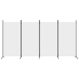 Vidaxl kamerscherm met 4 panelen 346x180 cm stof wit