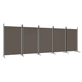 Vidaxl kamerscherm met 5 panelen 433x180 cm stof antracietkleurig